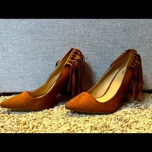Brown Faux Suede Stiletto